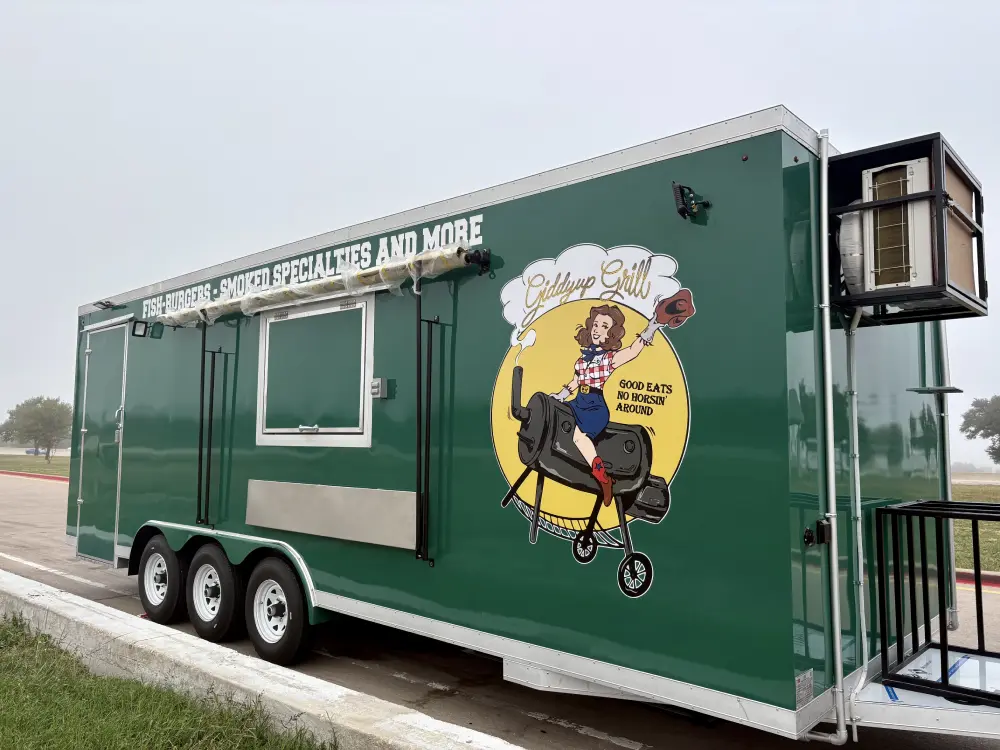 Food Truck Green - HM Food Trailers