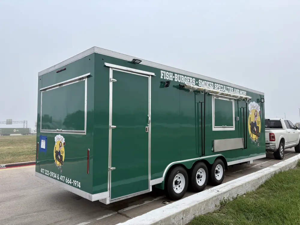 Food Truck Green - HM Food Trailers